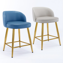 Gold Jewelery Special Chair Modern Minimalist Passenger Chair Counter Glasses Watch Shop Stools Gold High Foot Chair