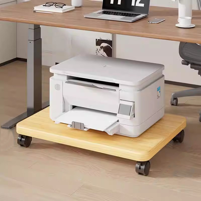 打印机柜简约现代移动落地办公桌边柜家用主机箱收纳复印机放置架