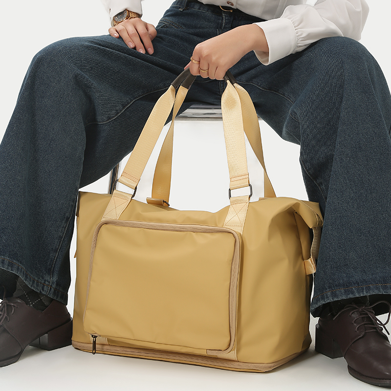 旅行袋女轻便折叠便携手提包单肩大容量防水待产包出差行李收纳袋 - 图1