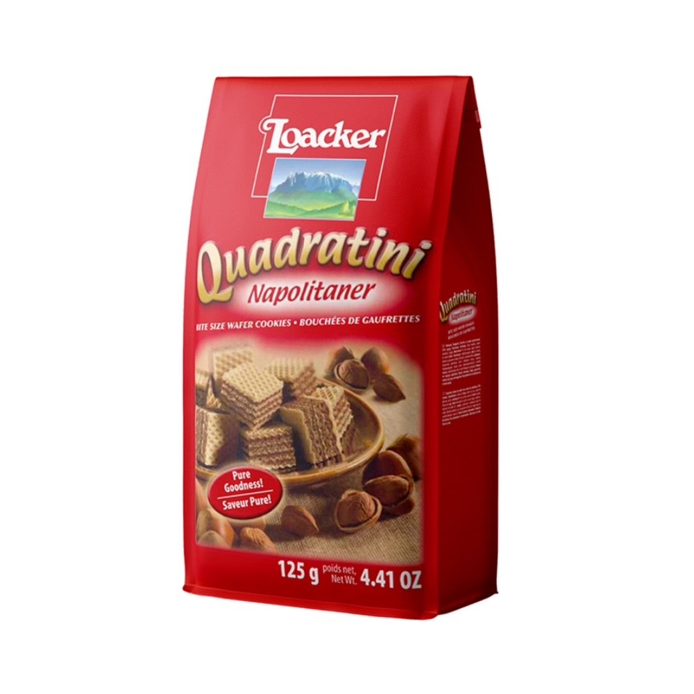 莱家威化饼干loacker意大利进口榛子巧克力味饼网红零食小吃袋装_虎窝淘