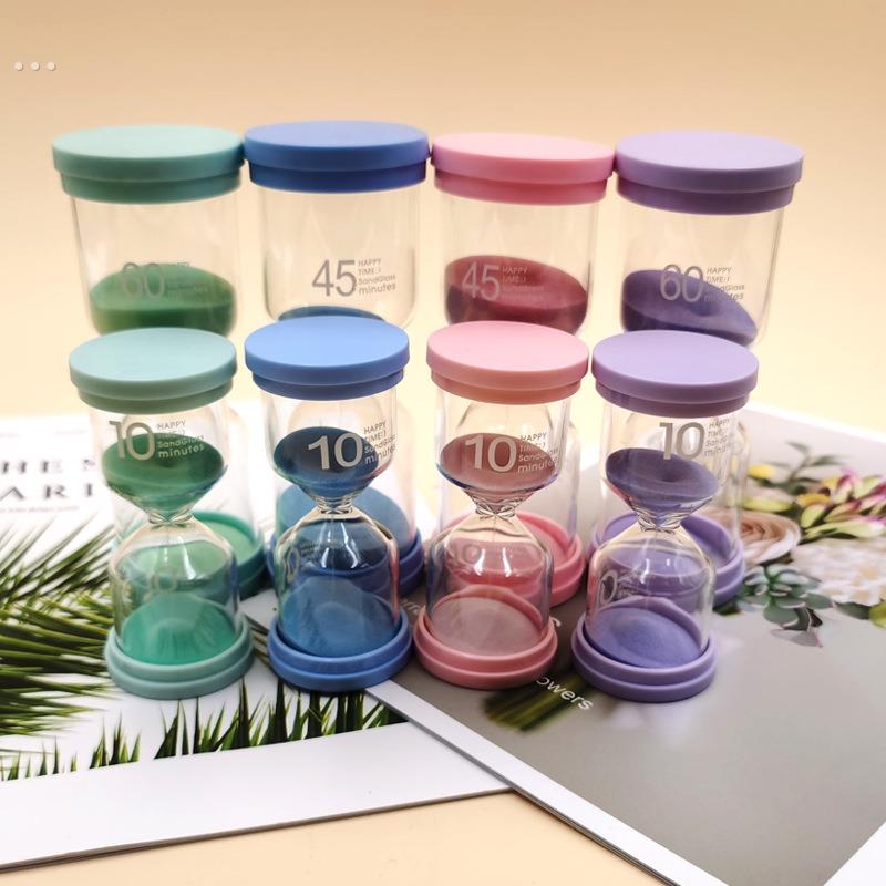 沙漏计时器儿童刷牙防摔1/5/10/20/30/3分钟时间流沙瓶漏斗一摆件 - 图2