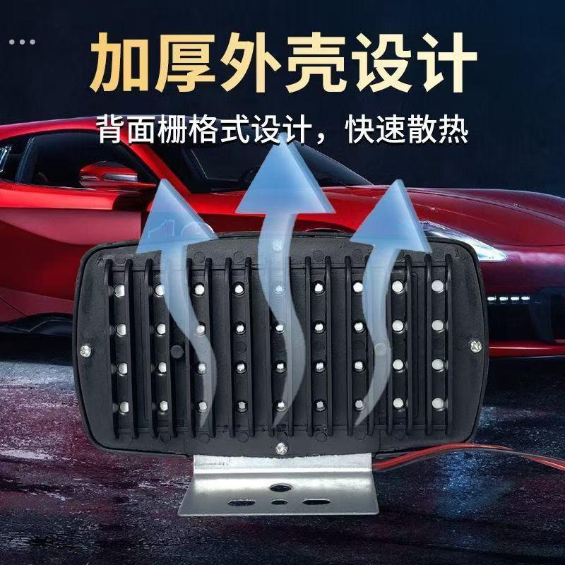 电动车拖拉机大灯强光超亮四轮车灯车灯led强光超亮远近光12V-80V - 图1