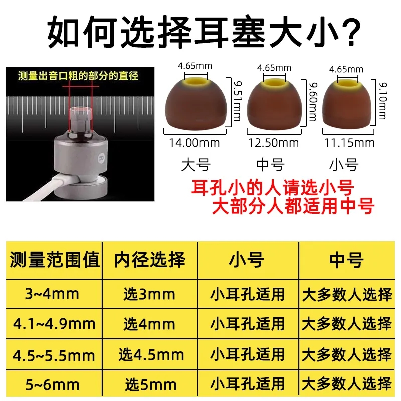 猎风 入耳式耳机耳塞套通用森海塞尔硅胶记忆海绵c套天龙小菊套 - 图2