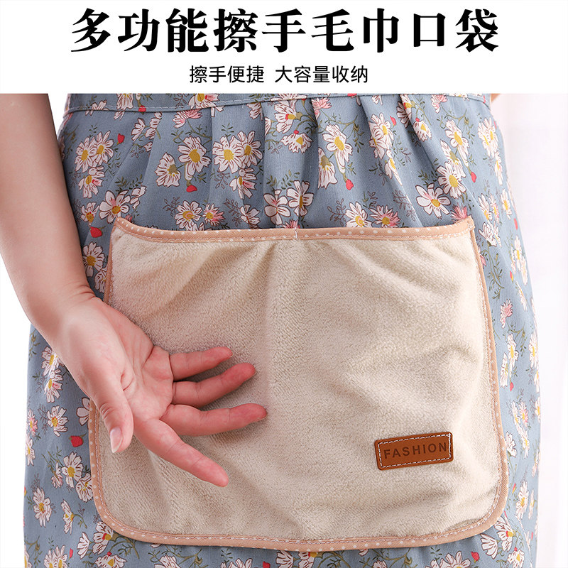 新款家用厨房防污韩版可爱帆布围裙 浩瑾围裙
