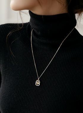 小众设计s925纯银项链馥郁之叶复古法式高级感轻奢气质锁骨链