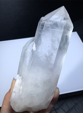 天然白水晶簇标本摆件原石原矿白色水晶消磁标本家居客厅玄关摆件