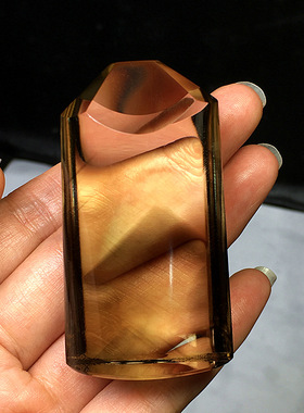 天然白水晶绿幽灵金发晶钛晶原石彩虹净体雕刻篆刻印章手把件摆件