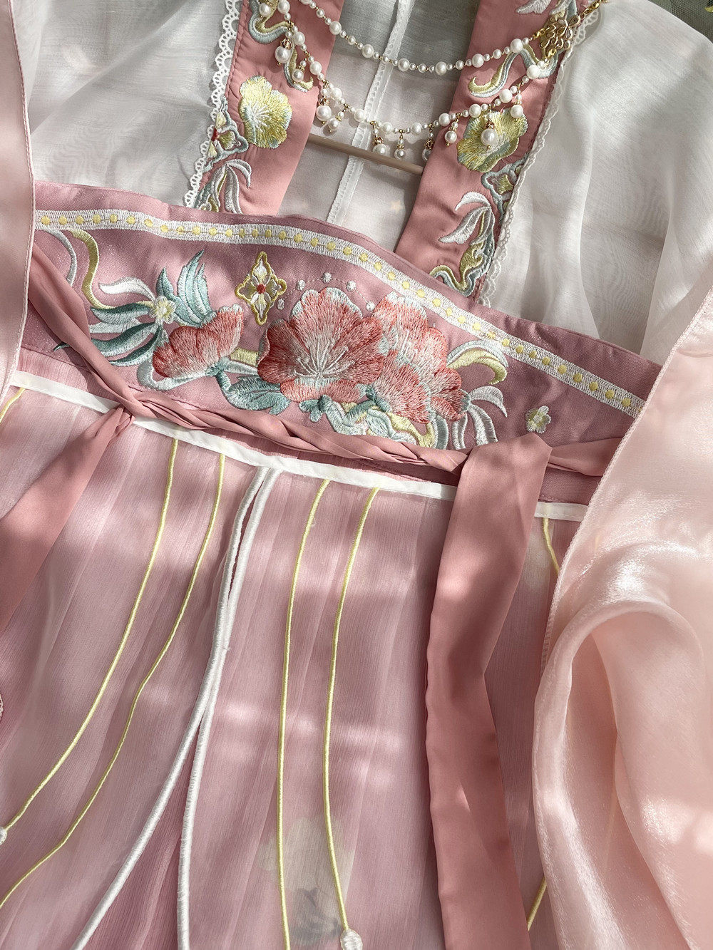 玉术原创襦裙改良汉元素日常春汉服 玉术汉服