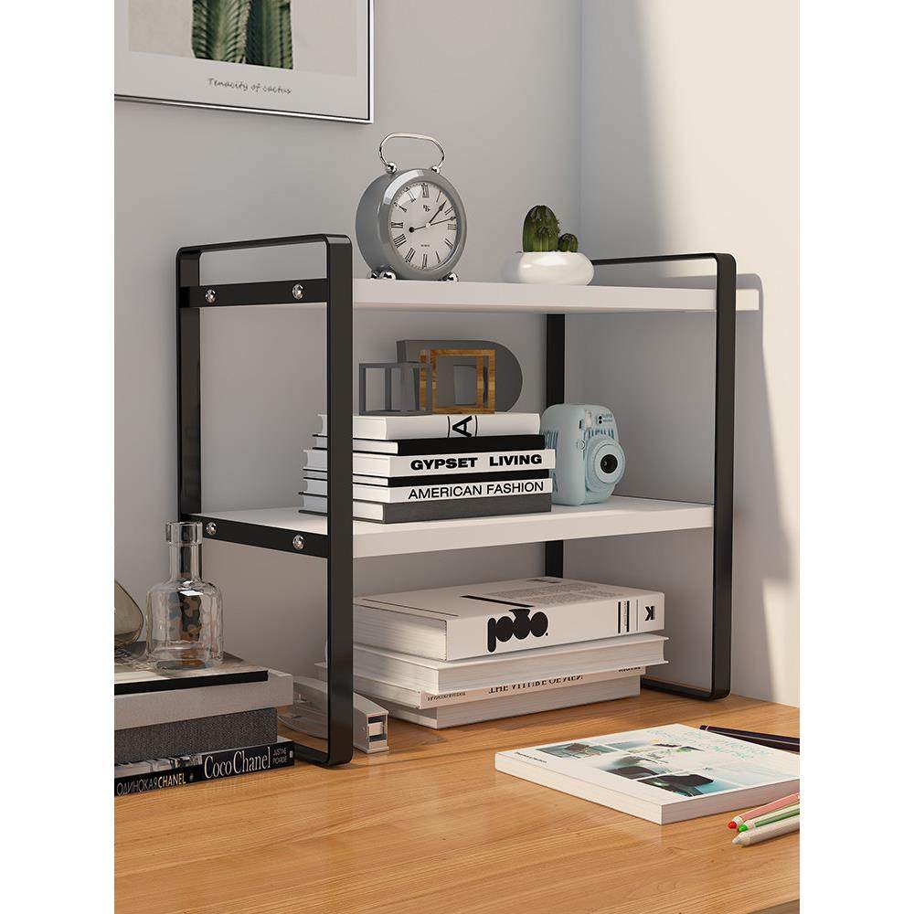 桌面置物架办公室分层整理收纳架网红飘窗书桌上简易铁艺书架小型,淘宝优惠券,粉丝福利购,淘宝优惠卷