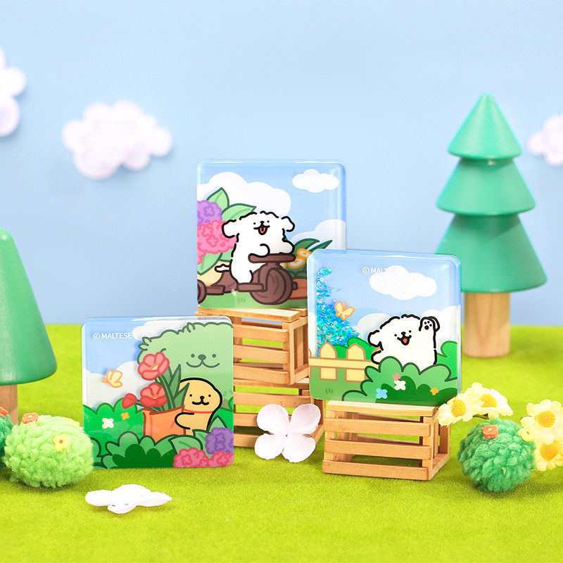 线条小狗Maltese流麻摆件正版可爱卡通少女心桌面装饰生日礼物女,淘宝优惠券,粉丝福利购,淘宝优惠卷