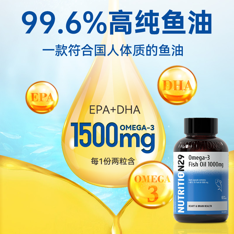 n29鱼油深海软胶囊女生人用omega3高浓度官方旗舰店正品进口肝油