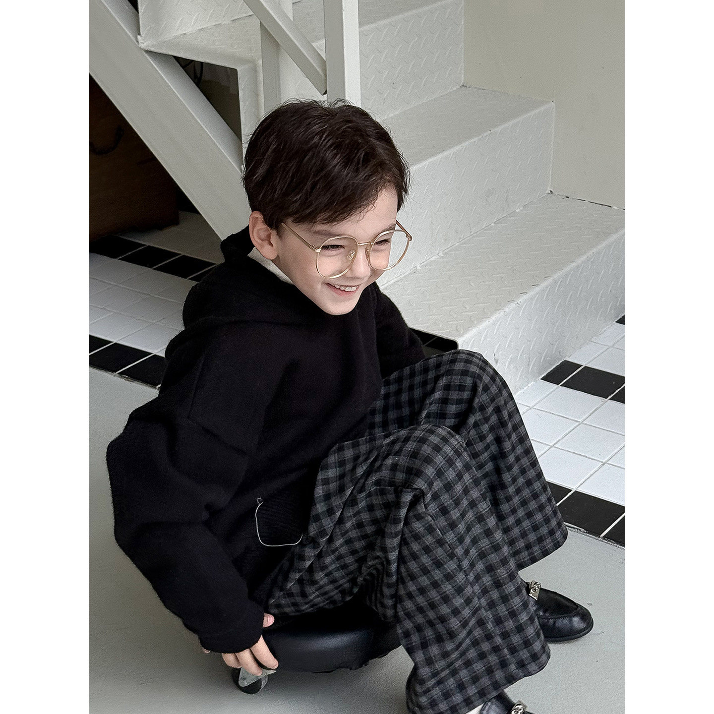 虾酱麻麻男童连帽毛衣秋冬装2025新款男孩洋气加厚保暖儿童针织衫,淘宝优惠券,粉丝福利购,淘宝优惠卷