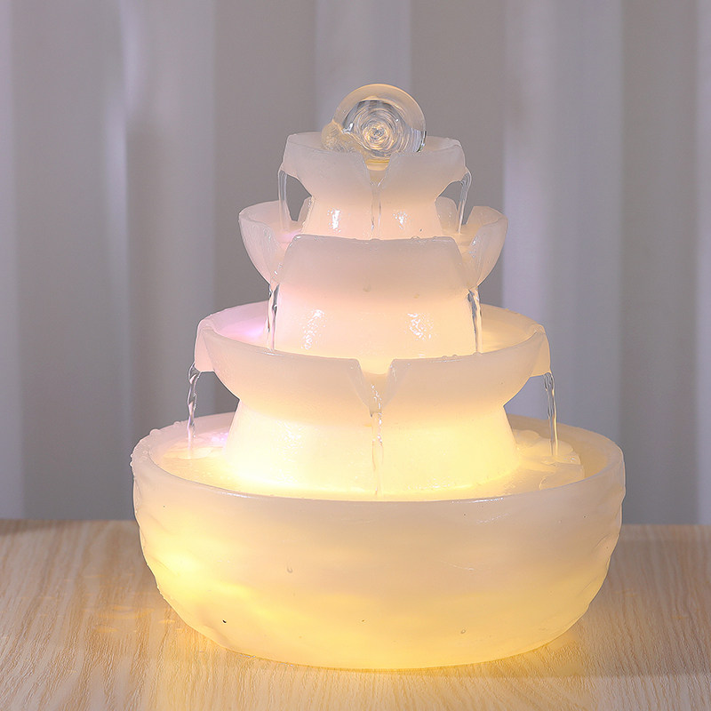 高端现代流水摆件循环水招财客厅装饰品小型茶台水车风水轮加湿器,淘宝优惠券,粉丝福利购,淘宝优惠卷