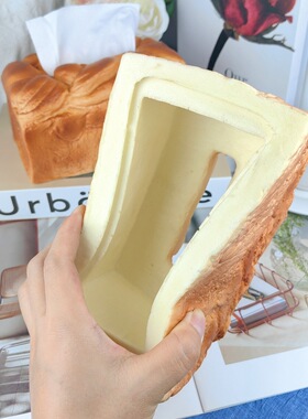 仿真面包纸巾盒Bread tissue box创意抽纸盒车载客厅餐厅家居用品