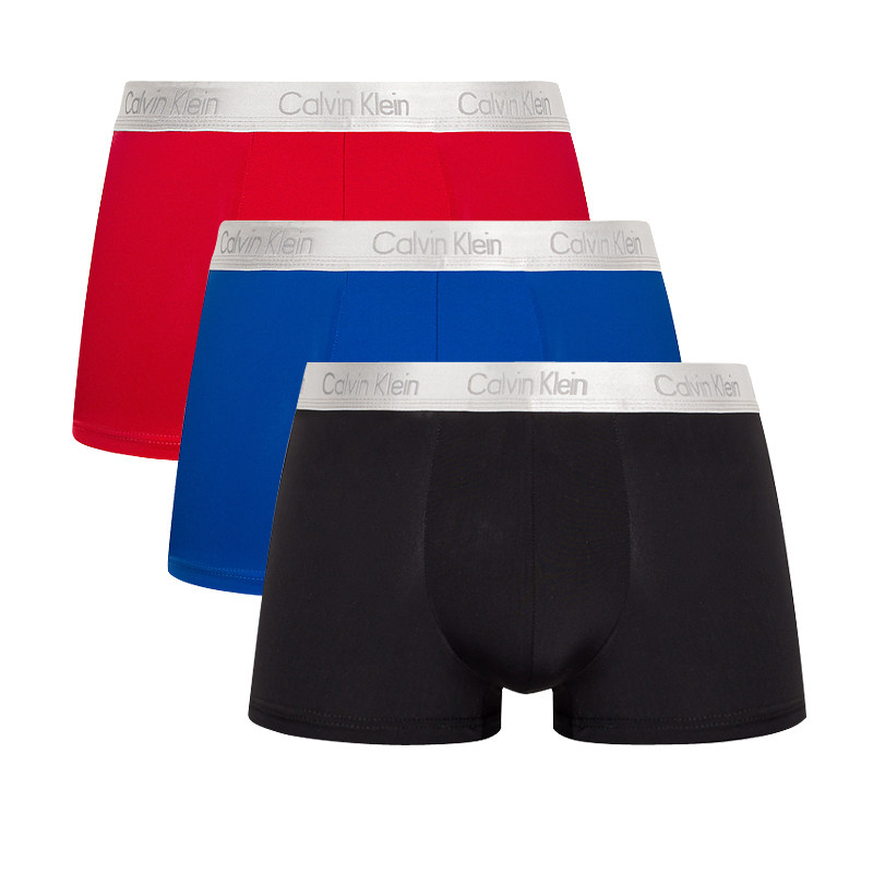 calvin klein男士平角3条装四角裤 圣欧顿运动海外T恤