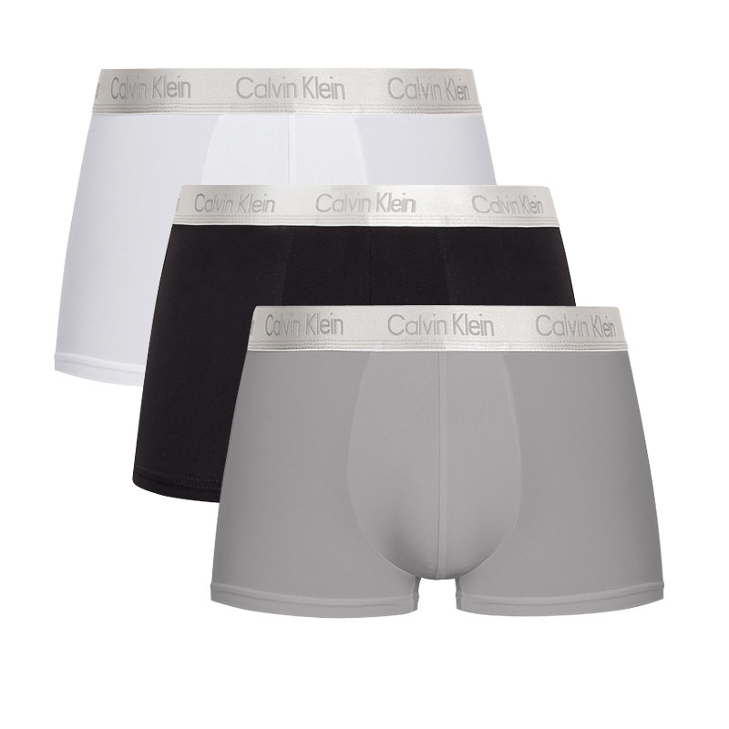 calvin klein男士平角3条装四角裤 圣欧顿运动海外T恤