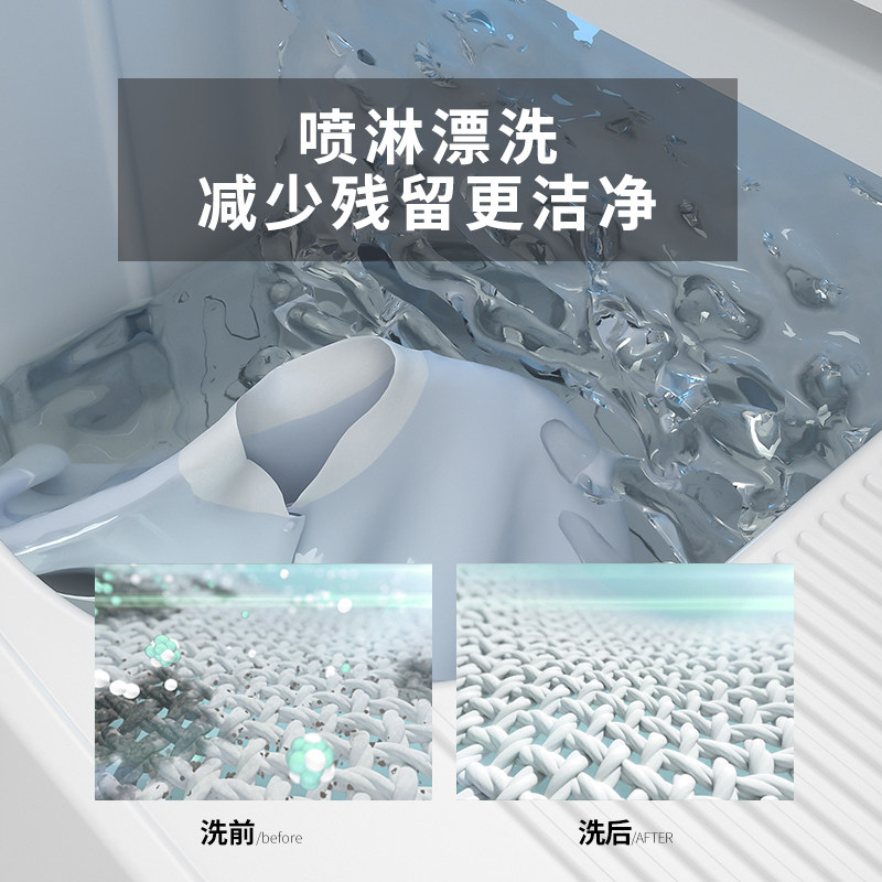 南极人双缸筒大容量家用桶洗衣机 南极人智一洗衣机