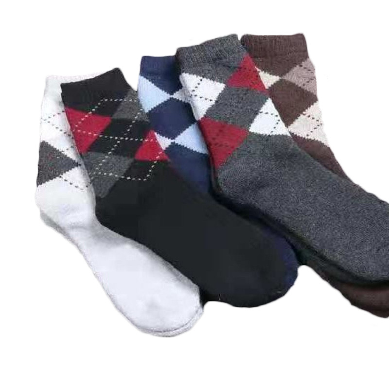 舒适休闲男士加绒加厚长筒毛圈袜子 希贝莎短袜/打底袜/丝袜/美腿袜