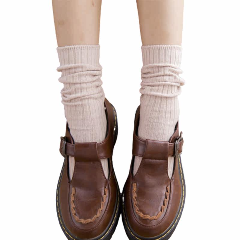 舒适休闲韩系堆堆袜子中长筒袜子 希贝莎短袜/打底袜/丝袜/美腿袜