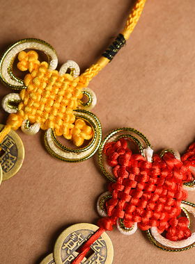 门对门五帝钱挂件大门卧室挂饰