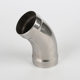 304 thin-walled stainless steel 45-degree socket welding elbow gas pump room socket pipe fittings home decoration socket welding straight bend