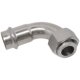 Pressure type pipe fitting inner wire union 90 elbow moving screw