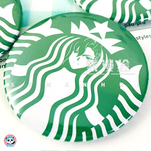 素漫绘原神同人魈周边流浪者徽章那维莱特吧唧钟离胸章公子万叶 - 图1