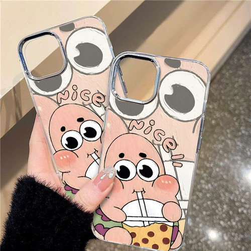 海绵宝宝适用华为Y92019手机壳透明卡通华为Y7Pro2019男女华为Y9Prime2019斜跨手绳软边趣味可爱壳 - 图2