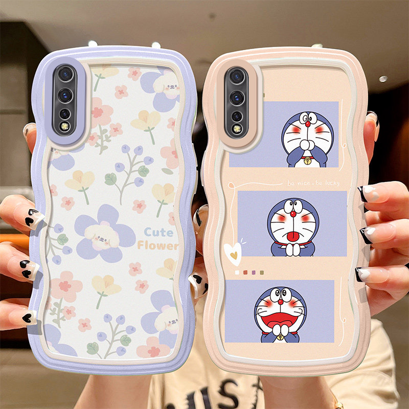 适用vivo y7s潮女波浪v1914a手机壳 虎刺手机保护套/壳