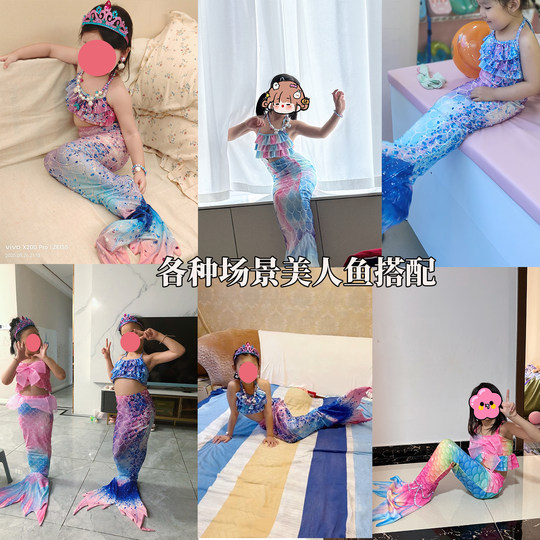 Winter hot spring children's mermaid swimsuit style