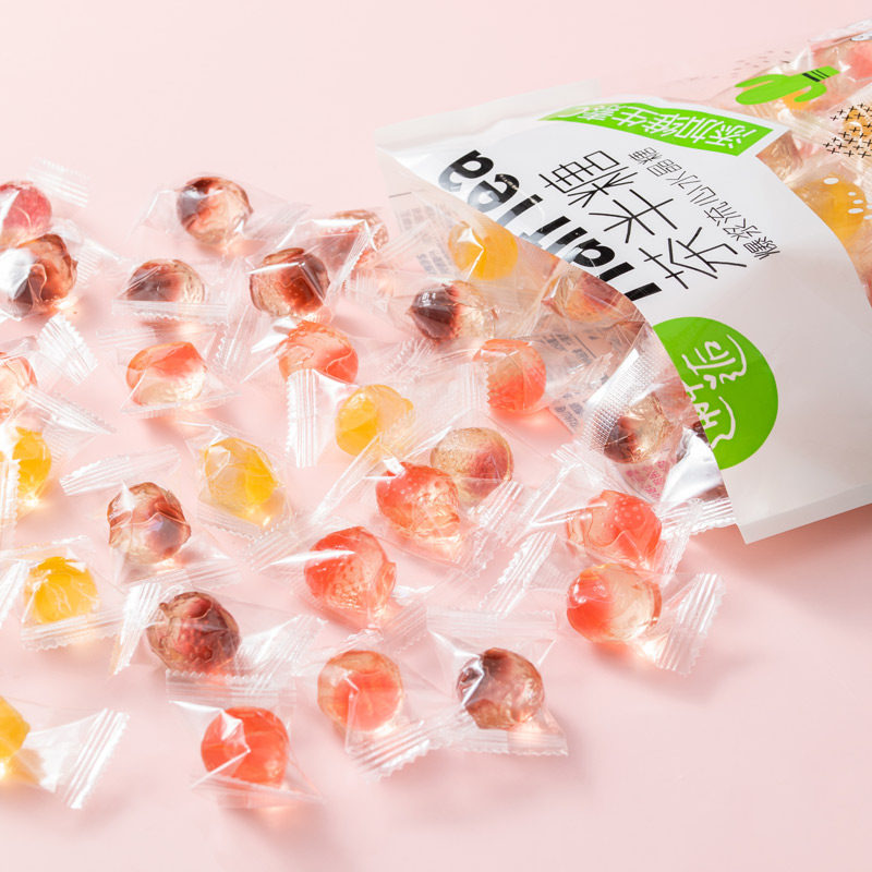 茶半糖爆浆软糖水果味夹心水晶糖维c糖果网红办公休闲儿童小零食,淘宝优惠券,粉丝福利购,淘宝优惠卷