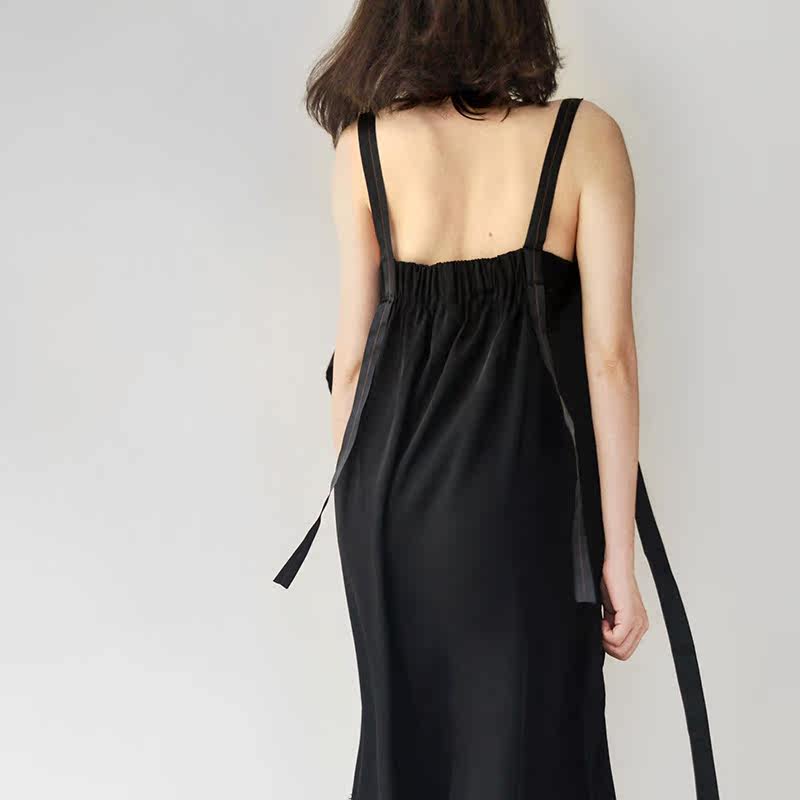 韩版2020夏季宽松显瘦无袖连衣裙 裙踪魅影连衣裙