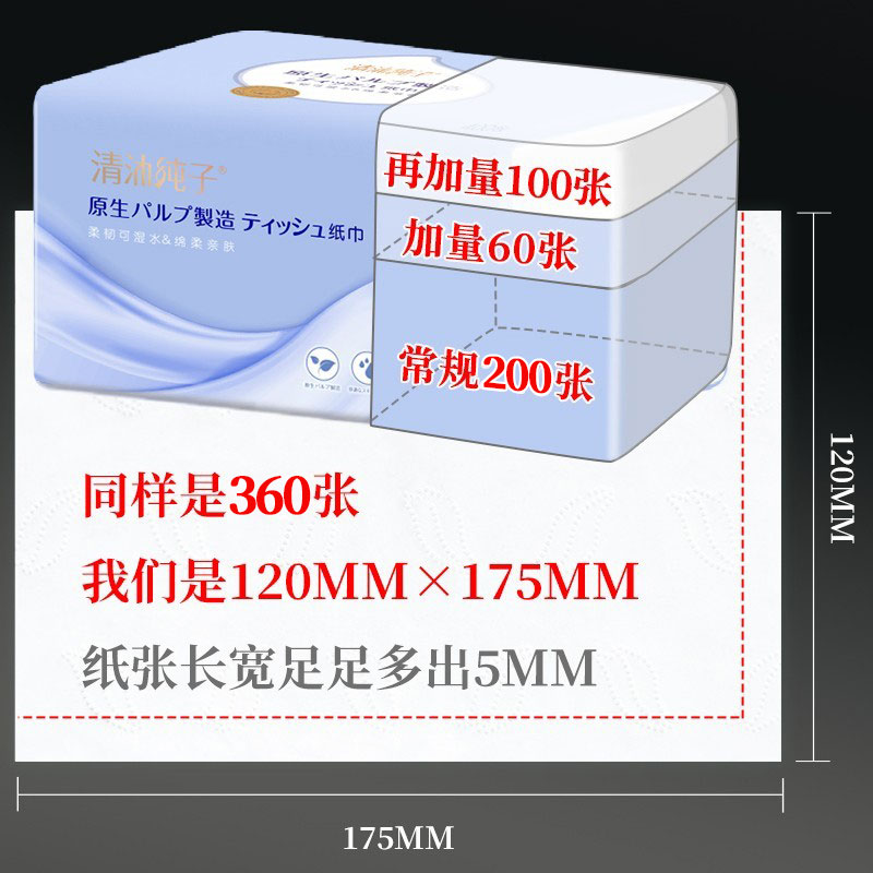 30大包纸巾抽纸整箱实惠装四层加厚餐巾纸婴儿卫生纸面巾纸