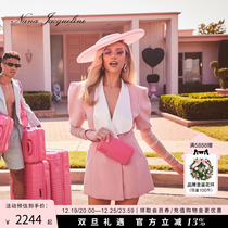 (Christmas New Year) NanaJacqueline Butterfly Blistering Foam Sleeves Hollowed-out Suits dress for womens spring and summer