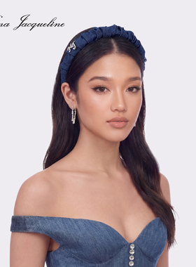 NanaJacqueline钻饰牛仔发箍