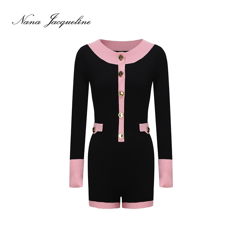 【明星同款】NanaJacqueline复古修身针织连体裤女气质贵气老钱风,淘宝优惠券,粉丝福利购,淘宝优惠卷