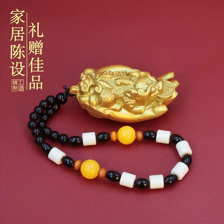 实心佛手招财貔貅手把件吊坠挂件黄铜工艺品桌面居家招财摆件礼品 - 图2