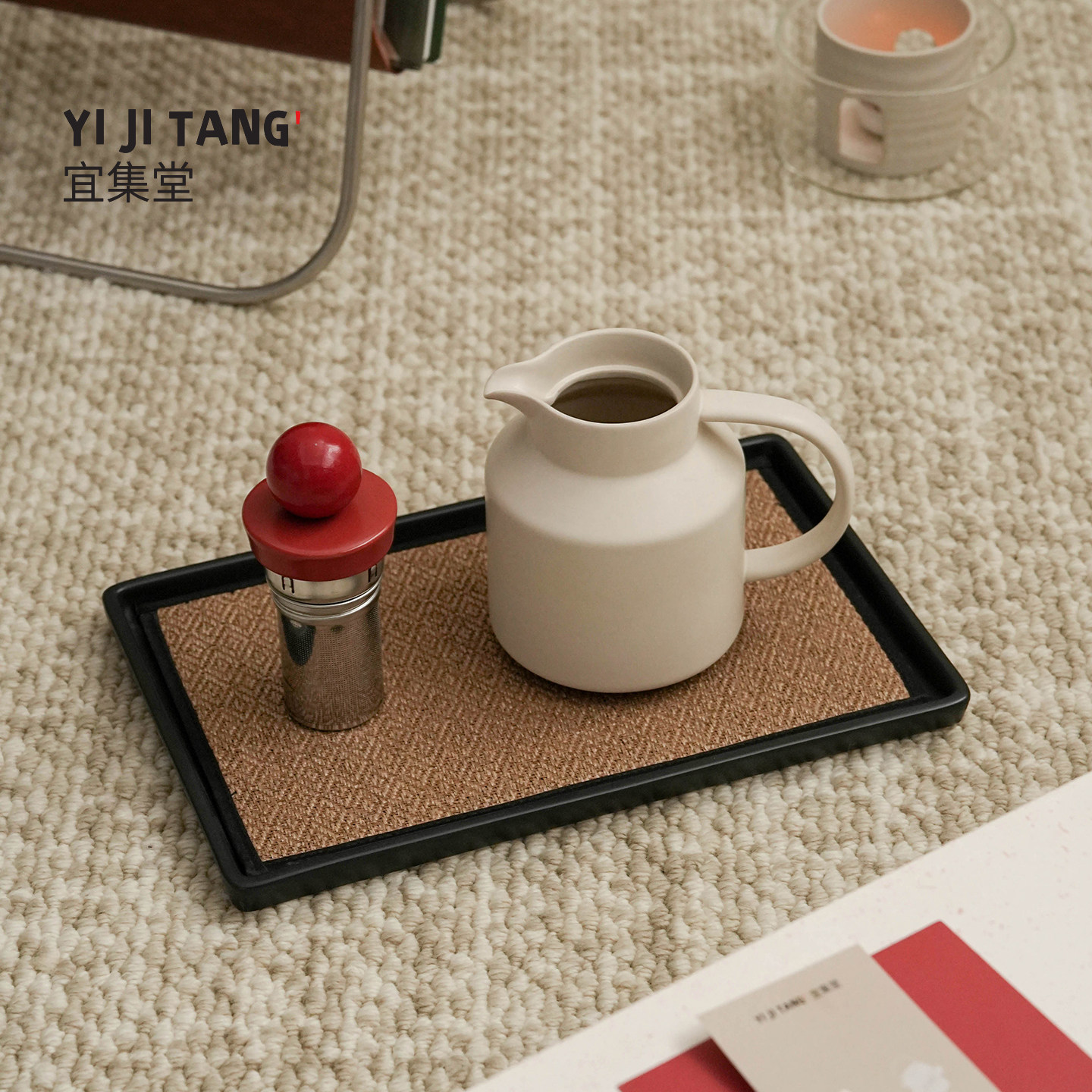 Yijitang Taqu medieval style tea set gift box ceramic teapot tea water separation tea health care gift box for the new couple