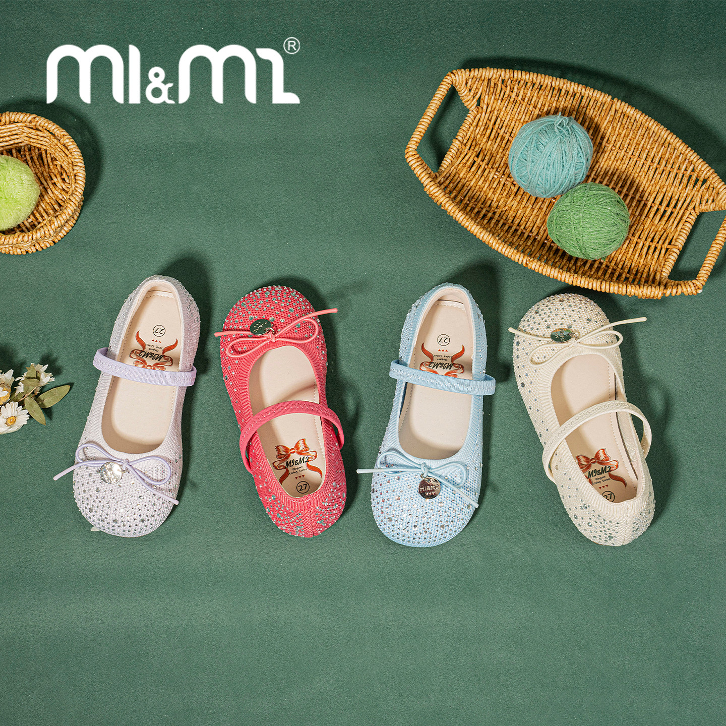 m1m2西班牙童鞋女童公主鞋一字带春季新款儿童飞织单鞋软底演出鞋,淘宝优惠券,粉丝福利购,淘宝优惠卷