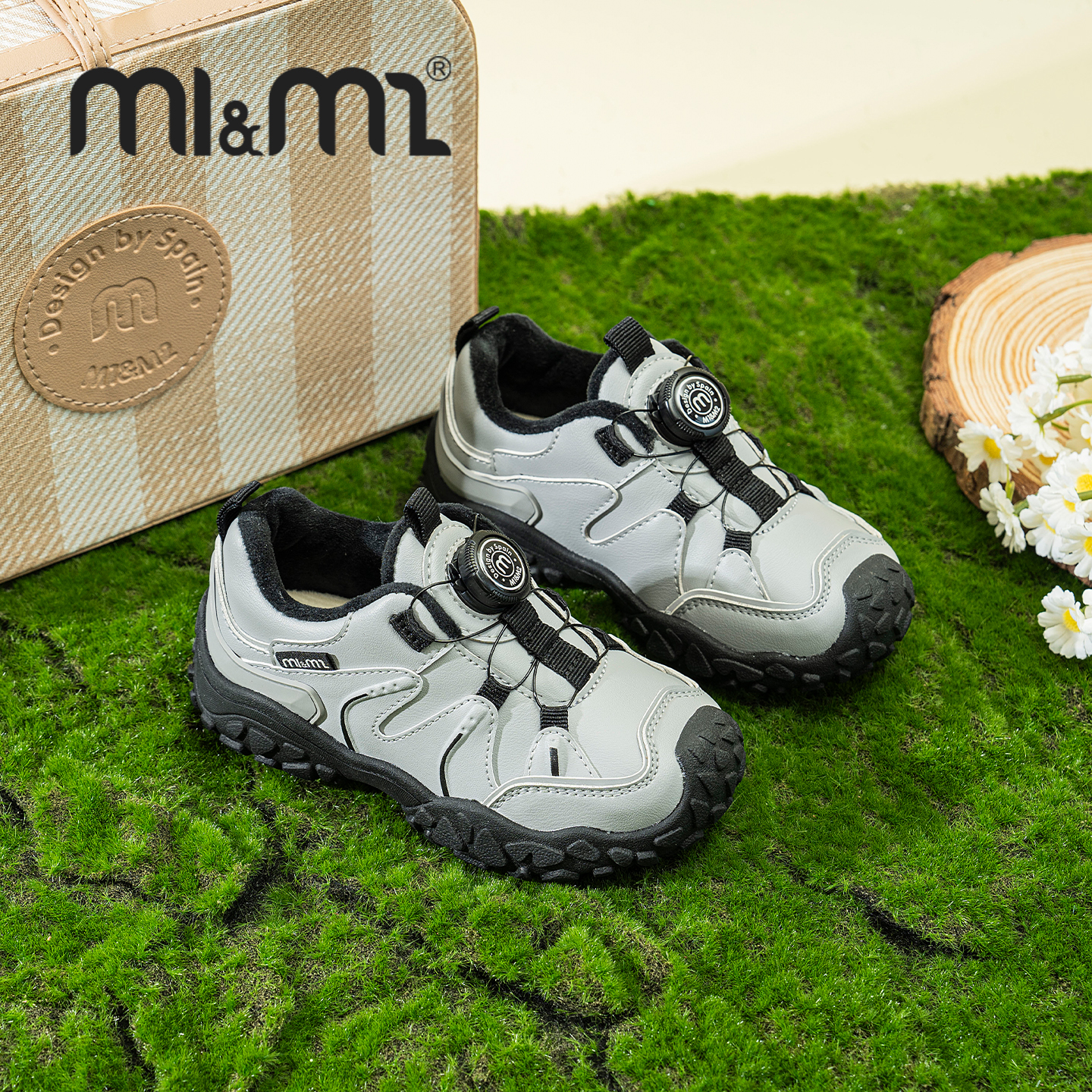 m1m2西班牙童鞋男童运动鞋新款加绒二棉鞋女童跑步鞋户外登山鞋 - 图2