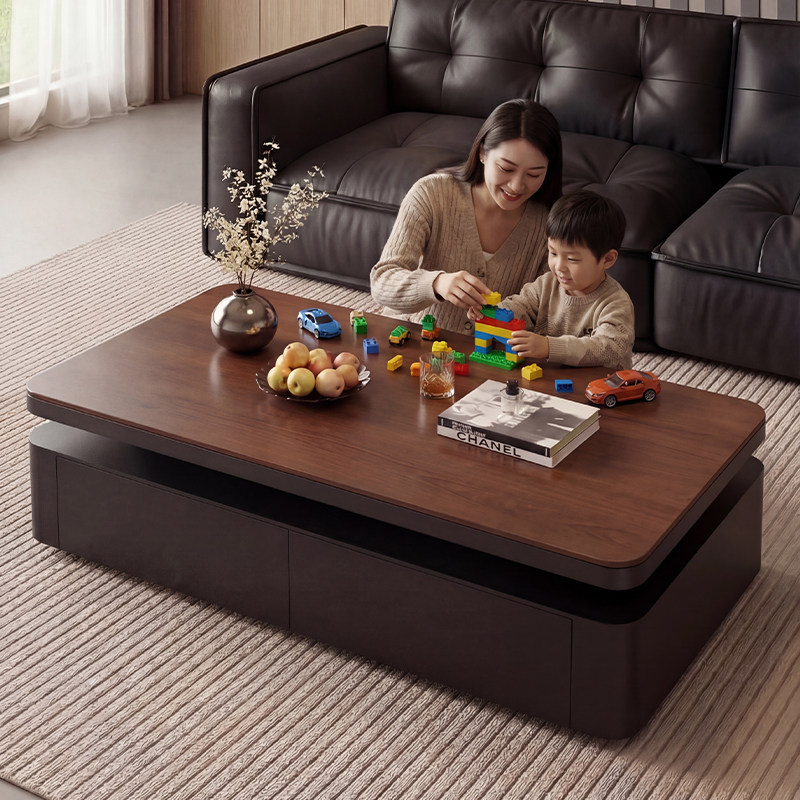 2026款中古风茶几客厅家用小户型意式极简高级感长方形网红小桌子,淘宝优惠券,粉丝福利购,淘宝优惠卷