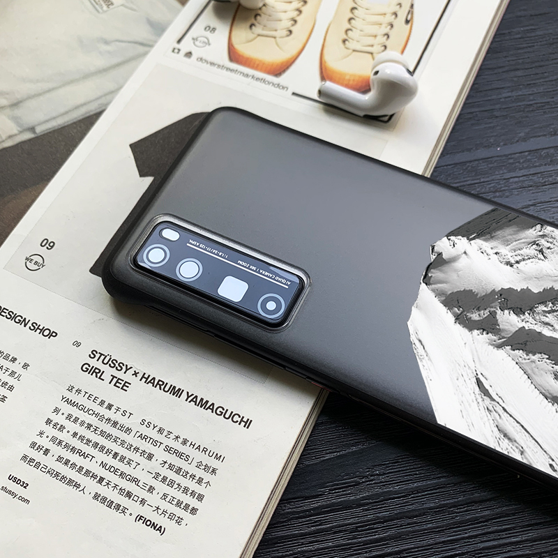 华为Nova7pro手机壳曲面屏新品Nova8半包无边框个性创意Nova5/6透明磨砂中国风美术生男女款潮牌保护套适用34-图2