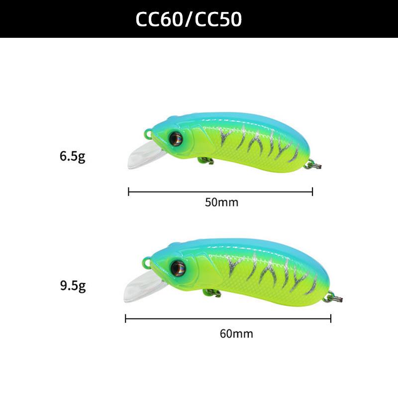 CC60CC50路亚饵摇滚小胖子旋转亮片单钩米诺鳜鱼军鱼淡水假饵-图0