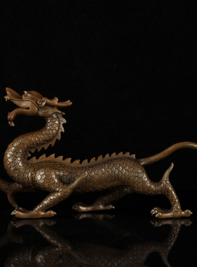 知柿黄铜风水摆件中式办公室家居