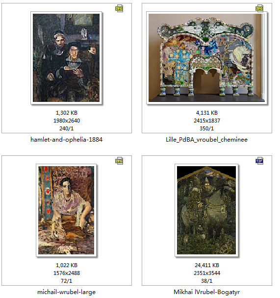 K567【俄罗斯】米哈伊尔·弗鲁贝尔(Mikhail Vrubel)绘画网传图库 - 图2