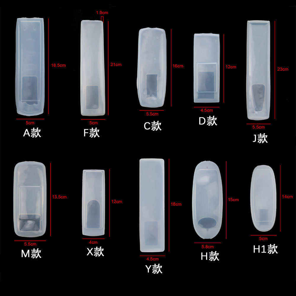 空调电视机顶盒遥控器套防水防尘防水透明高清遥控板硅胶保护套 - 图2