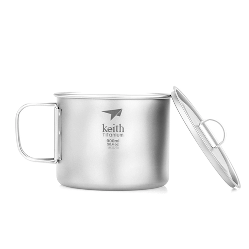 Кейт Кайси титановый чашка чистая титановая чашка одинокая -слоя водяной стакана легкая открытая казарская чашка для суповой чашки Ti3209