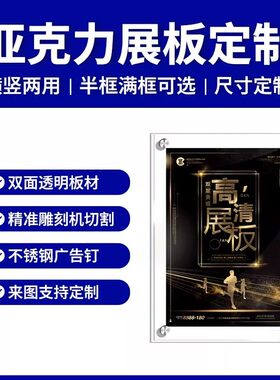 透明亚克力双层挂墙相框