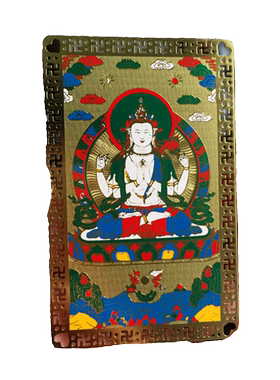 四臂观音金卡平安佛卡随身