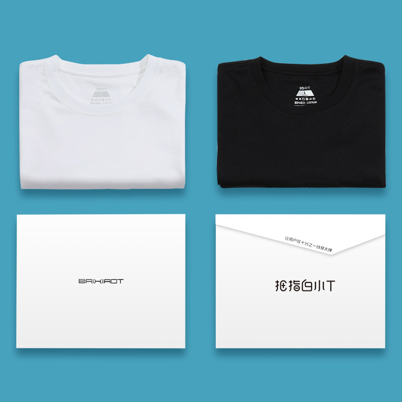 拇指白小t一代新疆纯棉百搭t恤 拇指白小TT恤